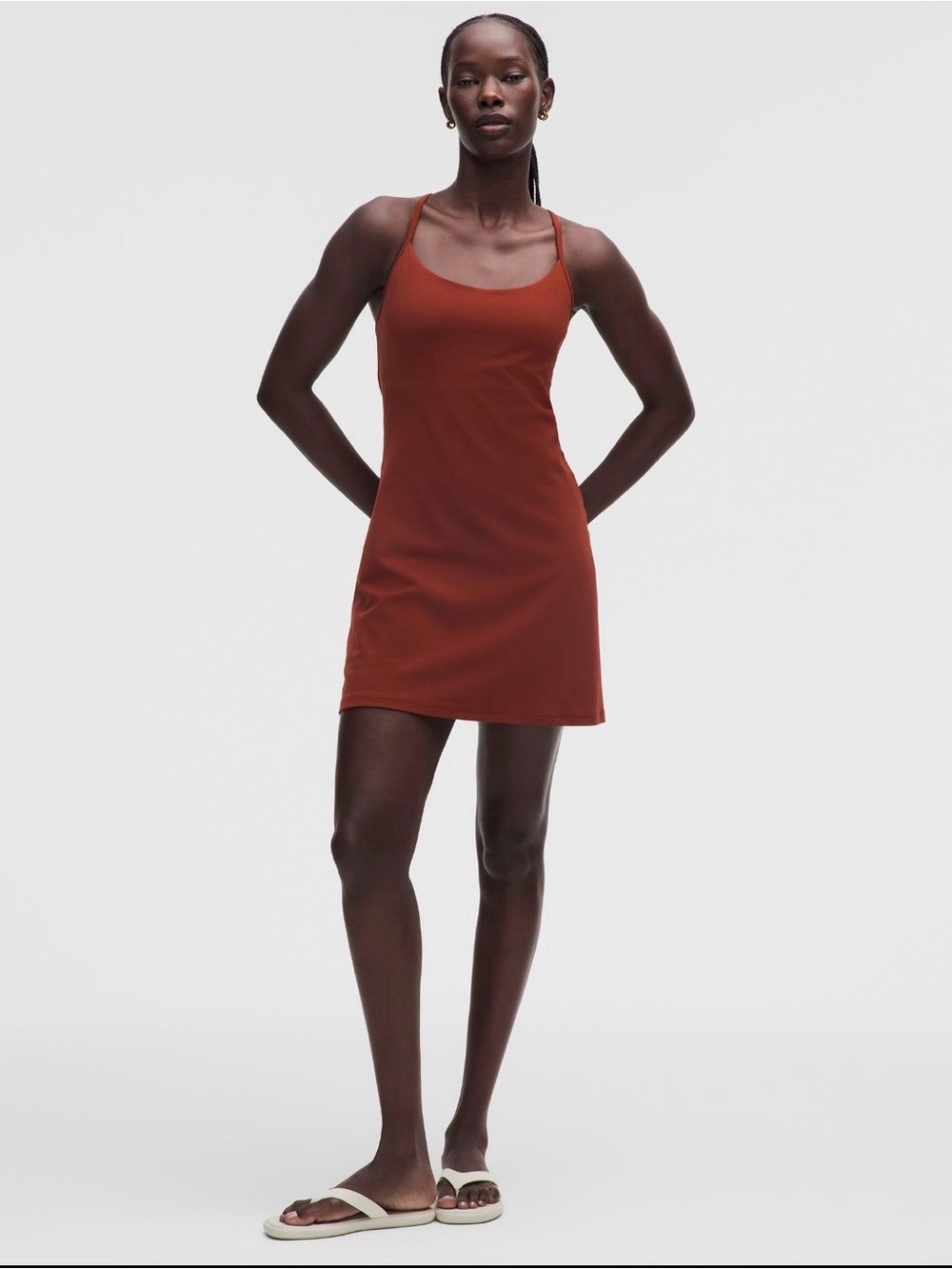 NWT Lululemon athletica Cranberry Charm Strappy Mini Dress Size M